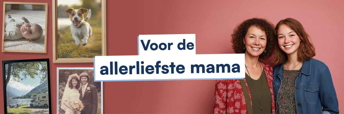 Moederdag actie diamond painting eigen foto