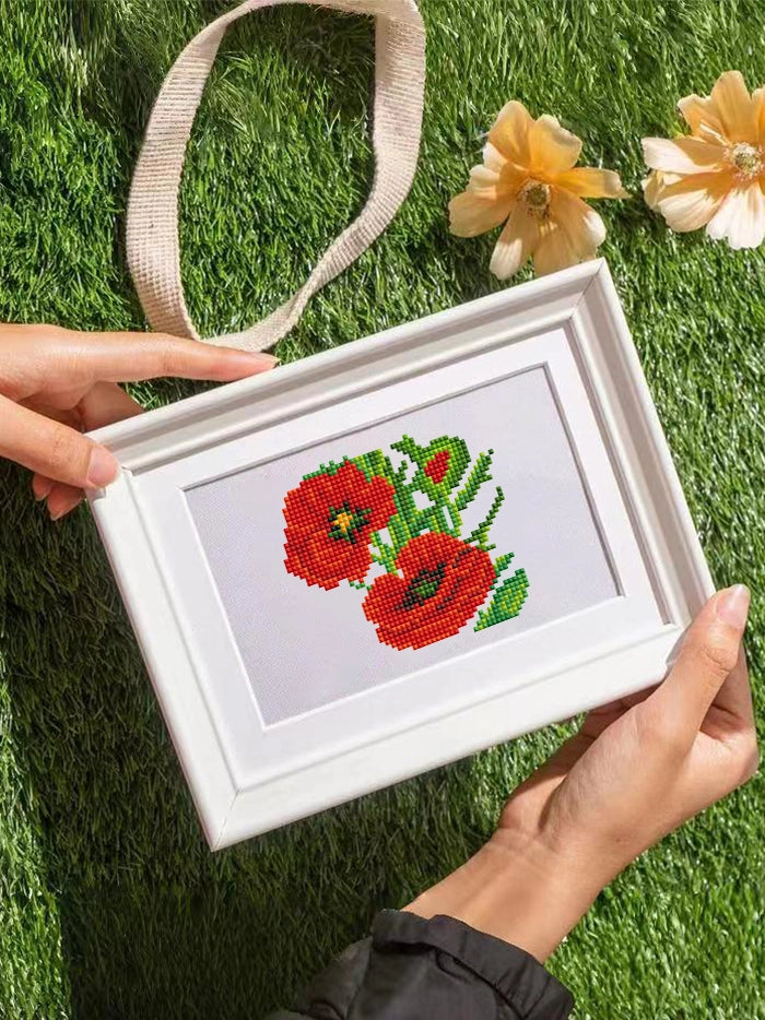 Bloemen Mini Diamond Painting - Natuurlijk Mooi (12 Stuks) - Diamond Painting Pro