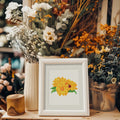 Bloemen Mini Diamond Painting - Kleurrijke Vibes set (12 Stuks) - Diamond Painting Pro
