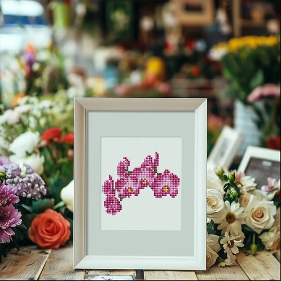 Bloemen Mini Diamond Painting - Kleurrijke Vibes set (12 Stuks) - Diamond Painting Pro