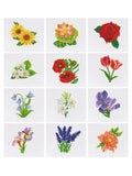 Bloemen Mini Diamond Painting - Natuurlijk Mooi (12 Stuks) - Diamond Painting Pro