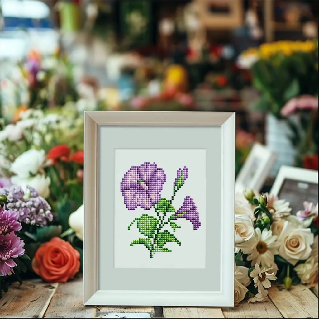 Bloemen Mini Diamond Painting set (4 stuks) - Diamond Painting Pro