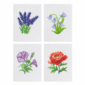 Bloemen Mini Diamond Painting set (4 stuks) - Diamond Painting Pro