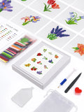 Bloemen Mini Diamond Painting - Natuurlijk Mooi (12 Stuks) - Diamond Painting Pro