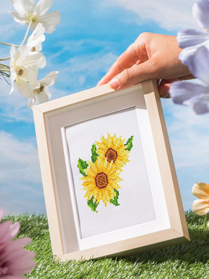Bloemen Mini Diamond Painting - Natuurlijk Mooi (12 Stuks) - Diamond Painting Pro