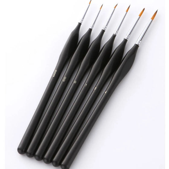 Set van 6 Detail Penselen - Diamond Painting Pro
