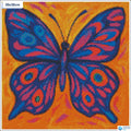 Diamond painting Abstracte vlinder vierkante stenen 30x30cm - kind