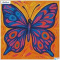 Diamond painting Abstracte vlinder vierkante stenen 40x40cm - kind