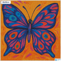 Diamond painting Abstracte vlinder vierkante stenen 50x50cm - kind