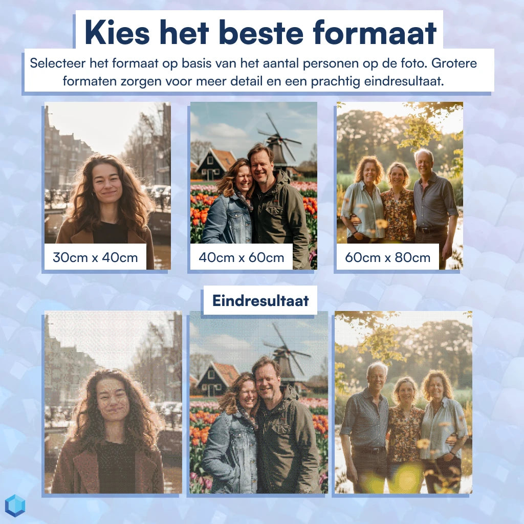 Beste formaat Diamond Painting