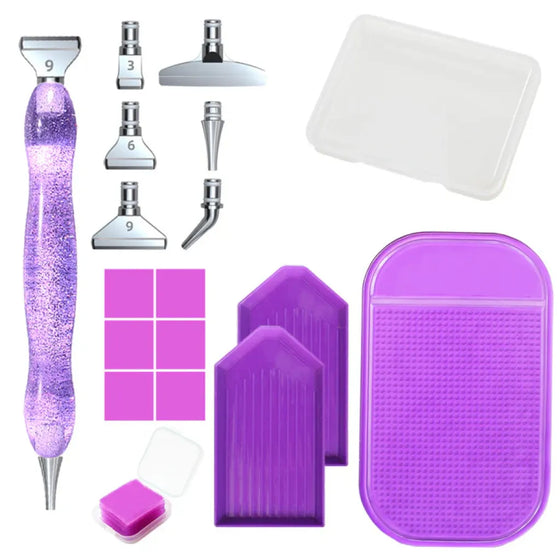 Diamond Painting Comfort Deluxe Set - Ergonomische Pen en Accessoires - Diamond Painting Pro
