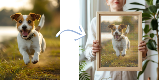 Diamond Painting eigen foto voorbeeld aanvragen