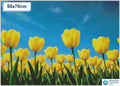 Diamond painting veld gele tulpen 30x30cm ronde steentjes - diamond painting action