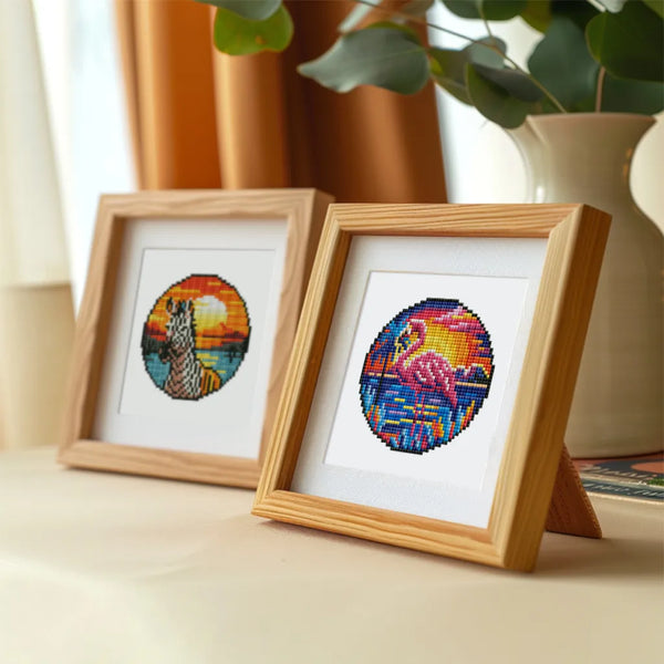Dieren Mix Mini Diamond Painting set (4 stuks) - Diamond Painting Pro