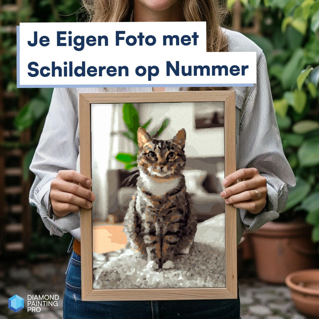 Eigen foto schilderen op nummer