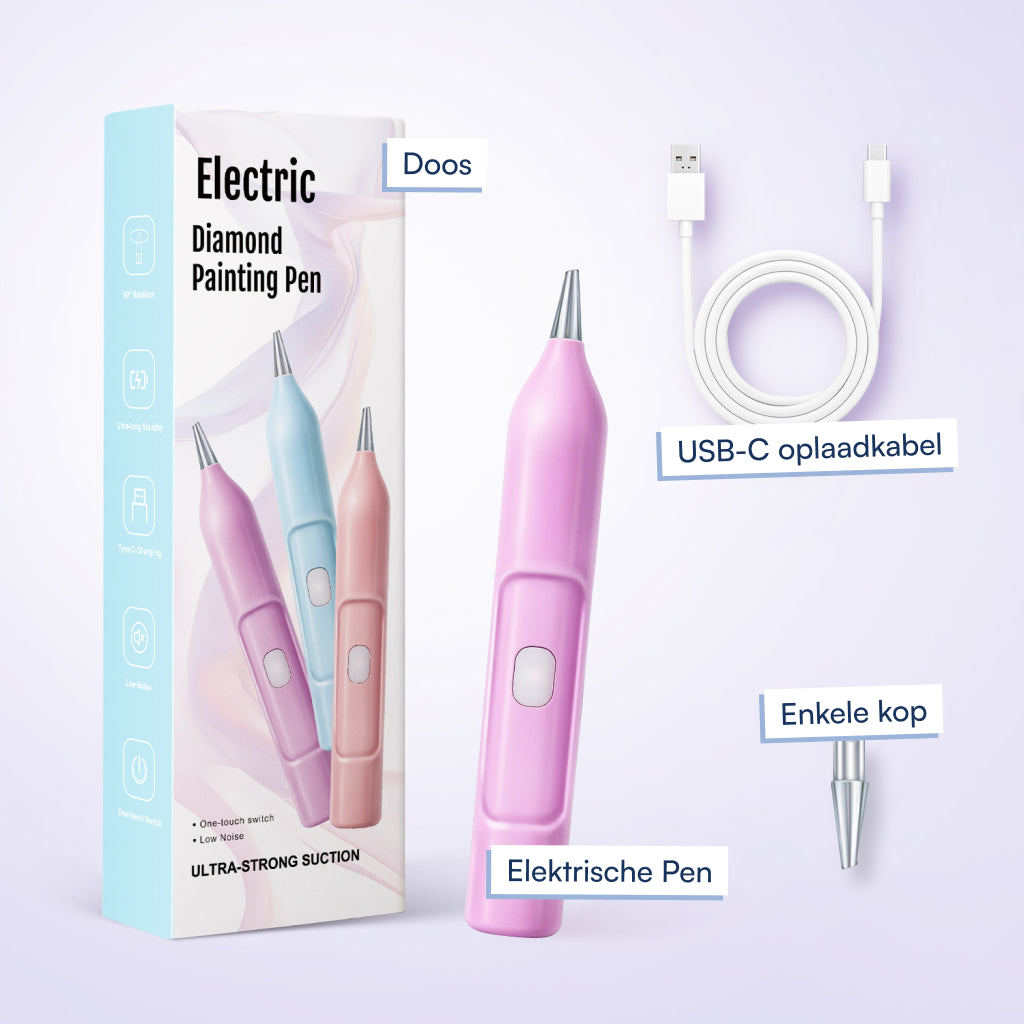 Elektrische diamond painting pen geen wax nodig