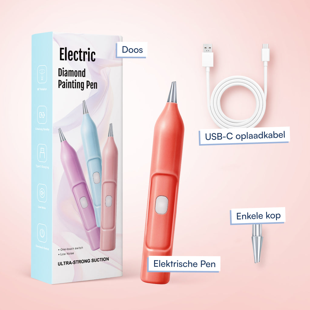 Elektrische diamond painting pen eigen foto