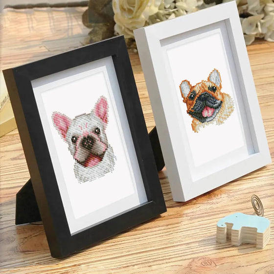 Honden Mini Diamond Painting set (12 stuks) - Diamond Painting Pro
