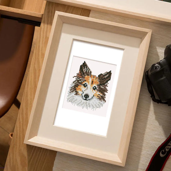 Honden Mini Diamond Painting set (12 stuks) - Diamond Painting Pro