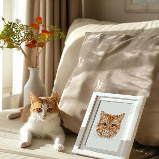 Katten Mini Diamond Painting set (4 stuks) - Diamond Painting Pro