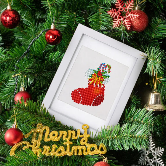 Kerst Mini Diamond Painting versie 1 - 12 Stuks - Diamond Painting Pro