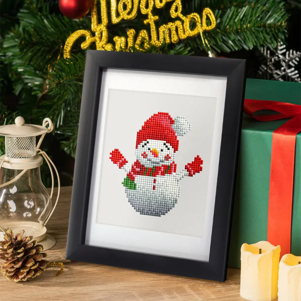 Kerst Mini Diamond Painting versie 2 - 12 Stuks - Diamond Painting Pro