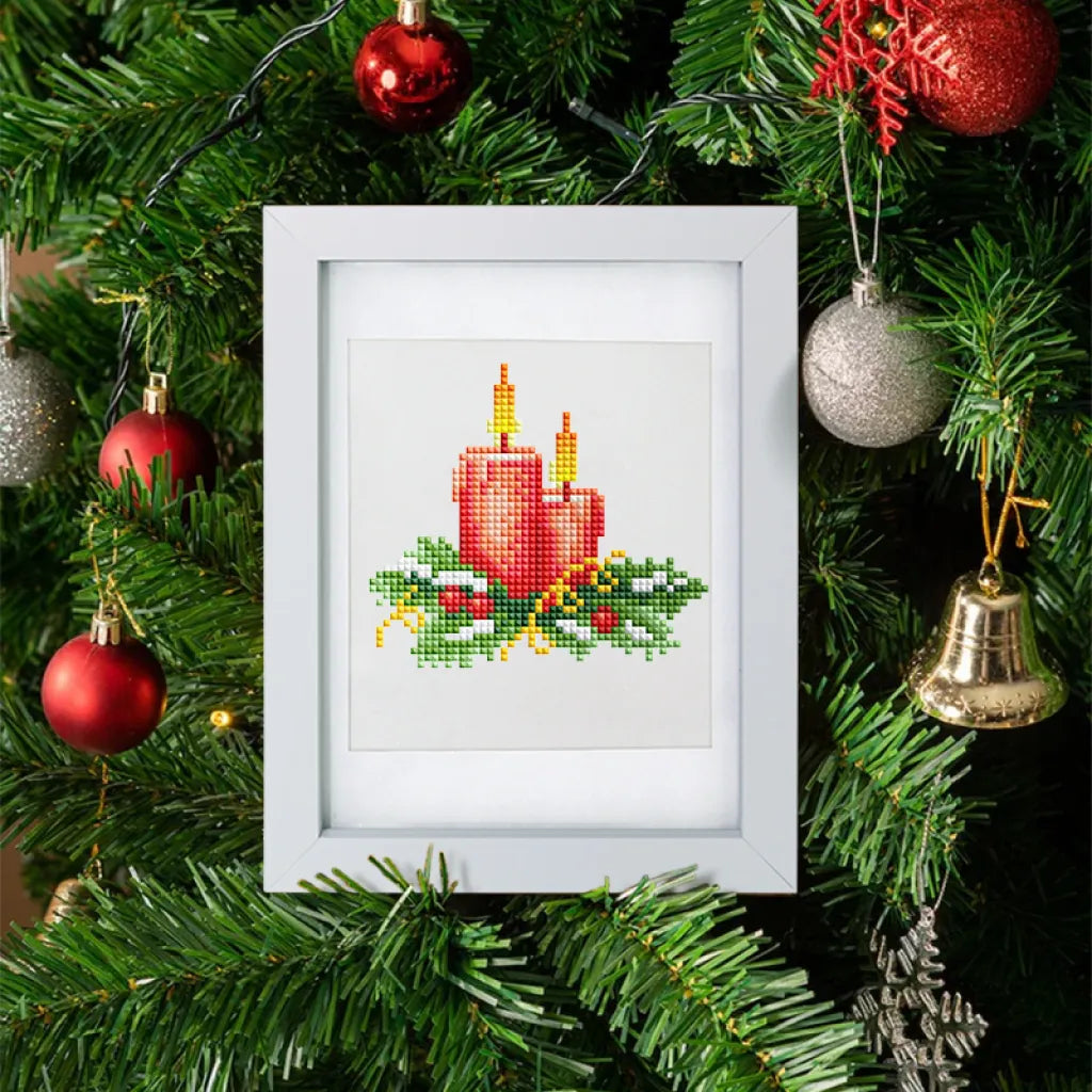 Kerst Mini Diamond Painting versie 3 - 12 Stuks - Diamond Painting Pro