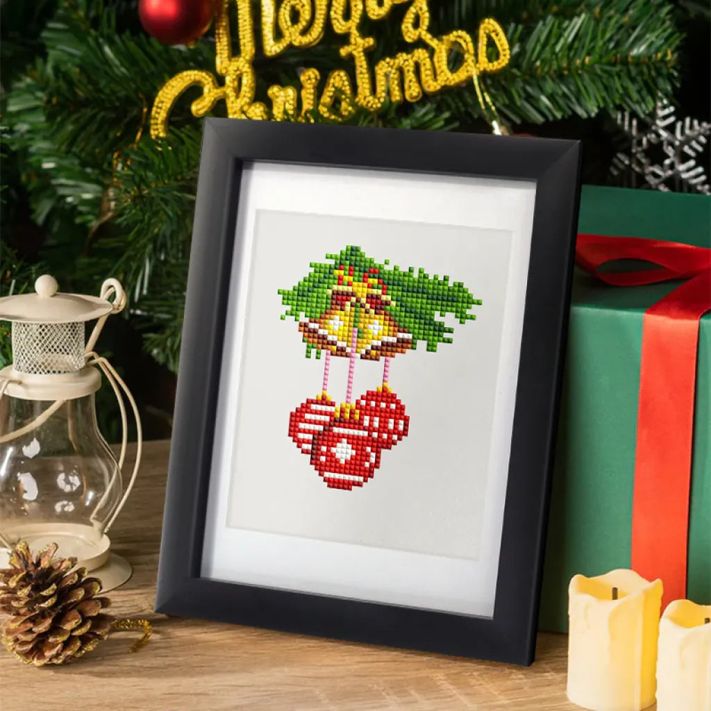 Kerst Mini Diamond Painting versie 3 - 12 Stuks - Diamond Painting Pro