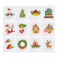 Kerst Mini Diamond Painting versie 3 - 12 Stuks - Diamond Painting Pro