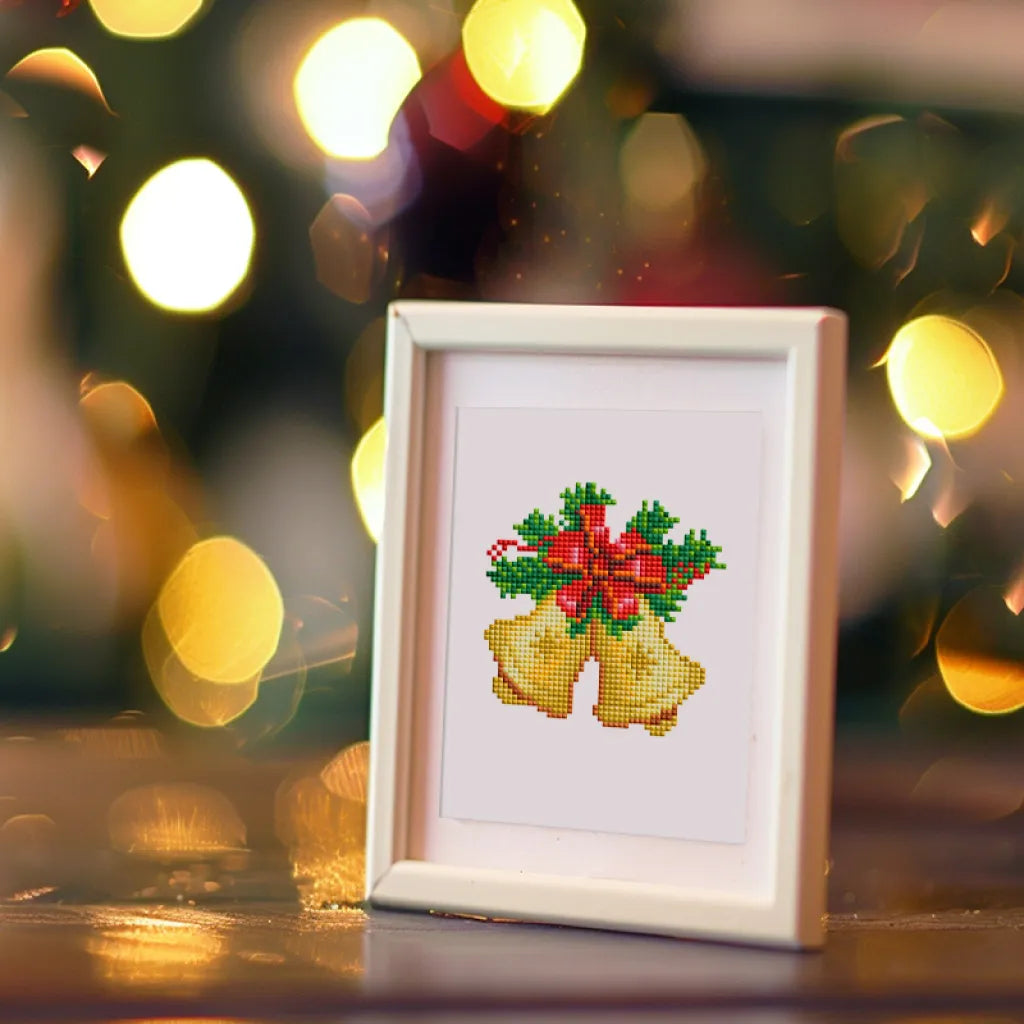 Kerstdecoraties Mini Diamond Painting set (6 stuks) - Diamond Painting Pro