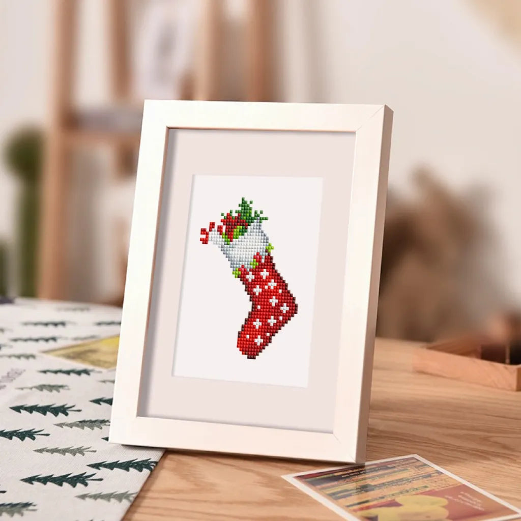 Kerstdecoraties Mini Diamond Painting set (6 stuks) - Diamond Painting Pro