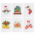 Kerstdecoraties Mini Diamond Painting set (6 stuks) - Diamond Painting Pro