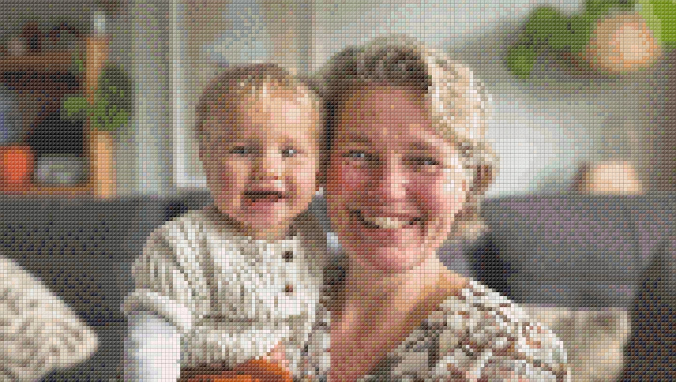 diamond painting voorbeeld achteraf