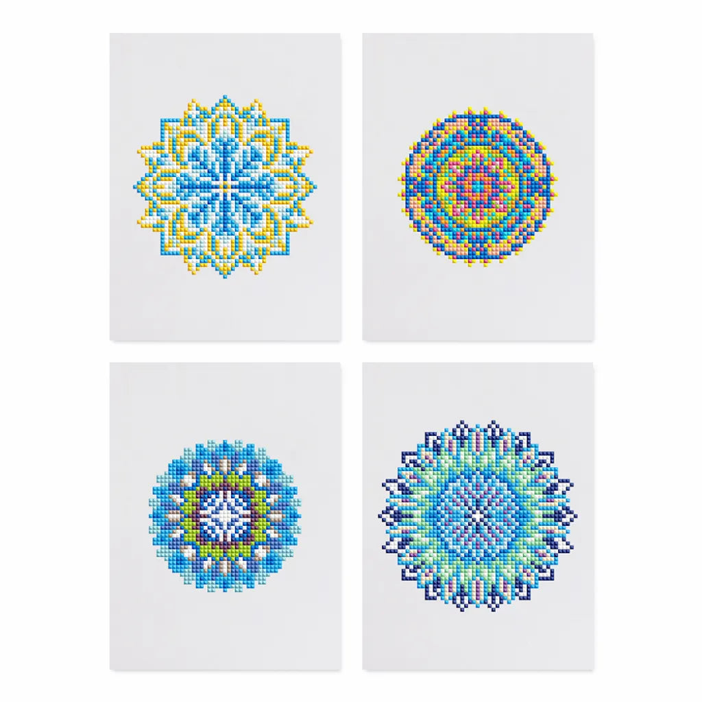 Mandala Mini Diamond Painting set (4 stuks) - Diamond Painting Pro
