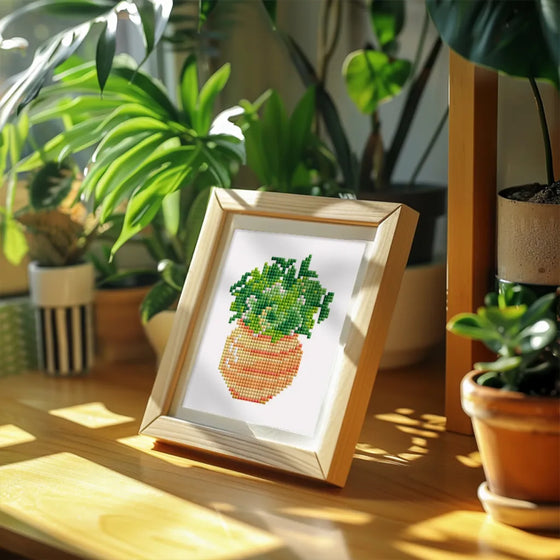 Mix Bloemen en Planten Mini Diamond Painting set (6 stuks) - Diamond Painting Pro