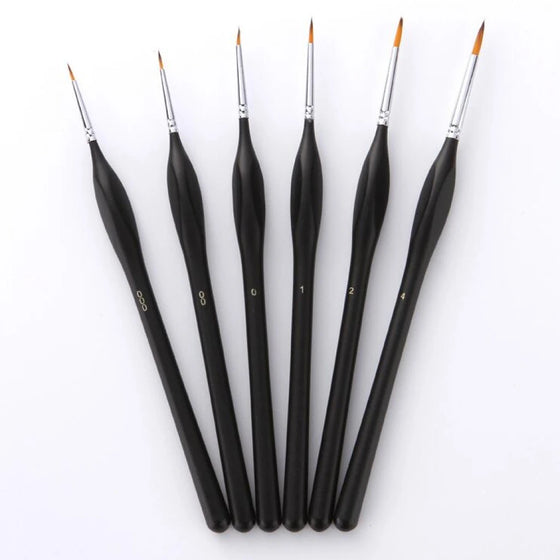 Set van 6 Detail Penselen - Diamond Painting Pro