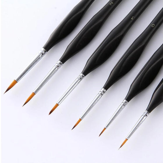 Set van 6 Detail Penselen - Diamond Painting Pro