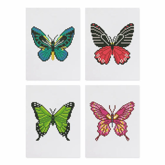 Vlinders Mini Diamond Painting set (4 stuks) - Diamond Painting Pro
