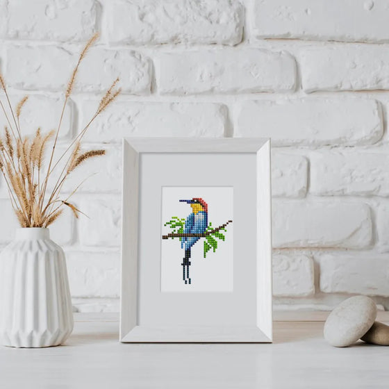 Vogels Mini Diamond Painting set (12 stuks) - Diamond Painting Pro