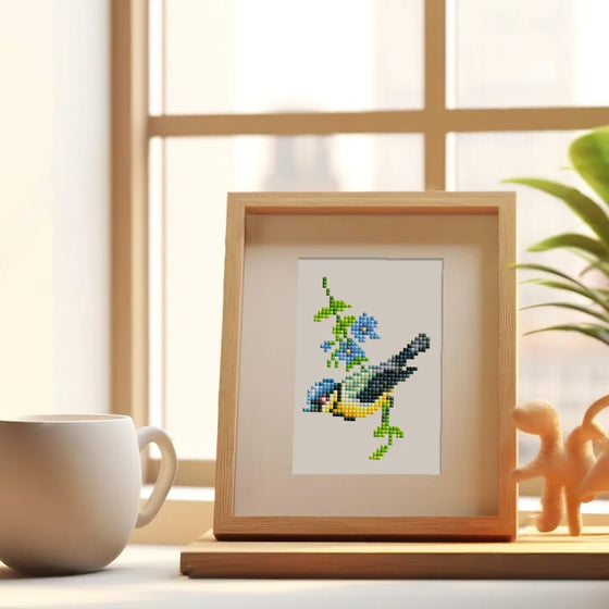 Vogels Mini Diamond Painting set (12 stuks) - Diamond Painting Pro
