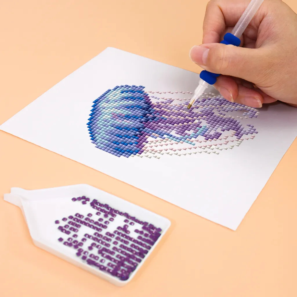 Zeedieren Mini Diamond Painting set (12 stuks) - Diamond Painting Pro