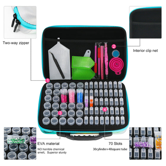 Mega Opberg Koffer met Accessoires - Diamond Painting Pro