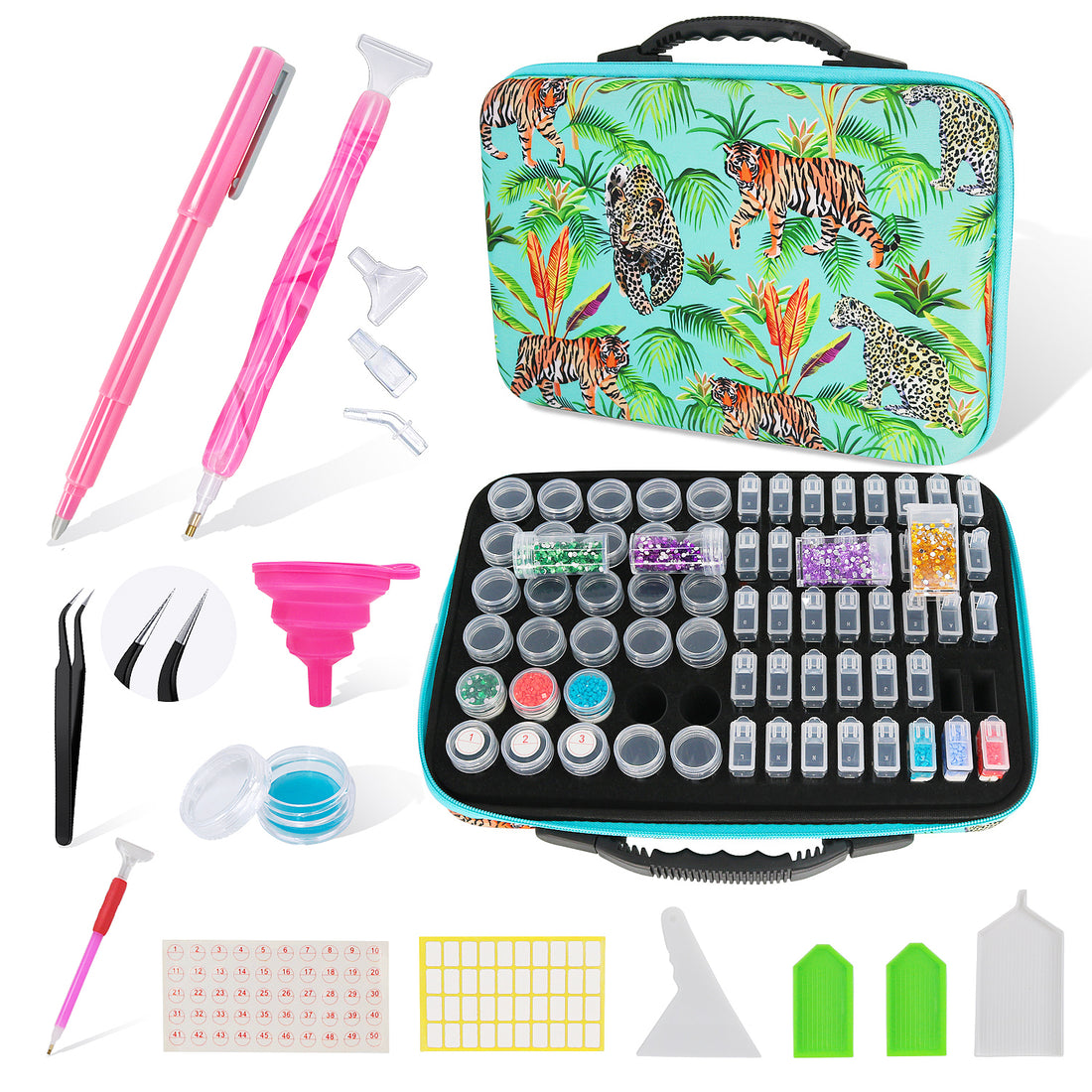 Mega Opberg Koffer met Accessoires - Diamond Painting Pro