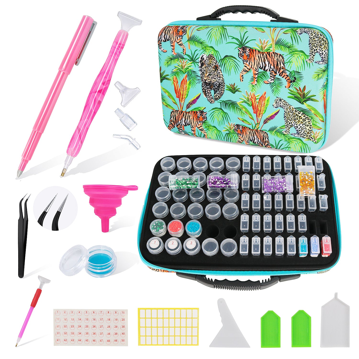 Mega Opberg Koffer met Accessoires - Diamond Painting Pro