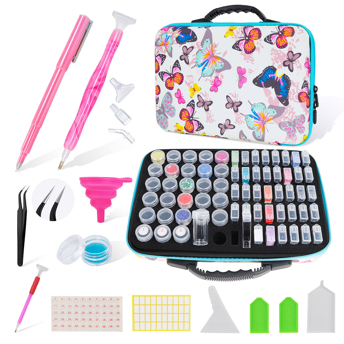 Mega Opberg Koffer met Accessoires - Diamond Painting Pro