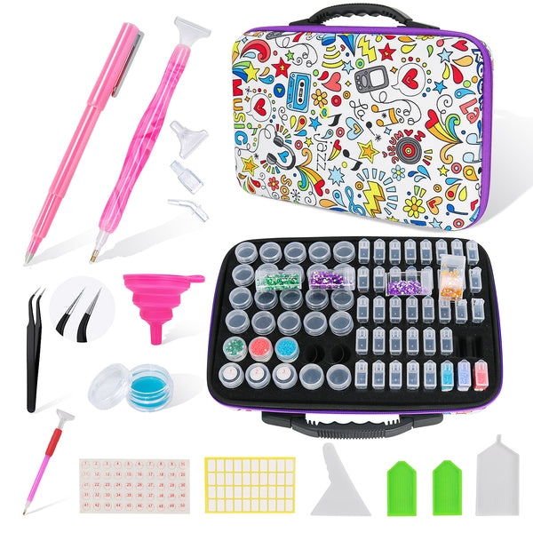 Mega Opberg Koffer met Accessoires - Diamond Painting Pro