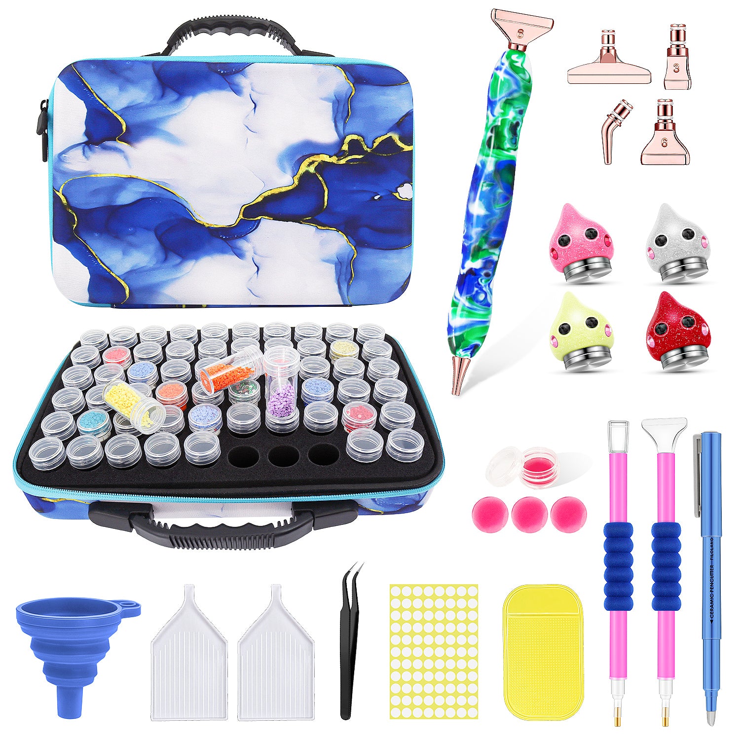 Basic Opbergkoffer met Accessoires - Diamond Painting Pro