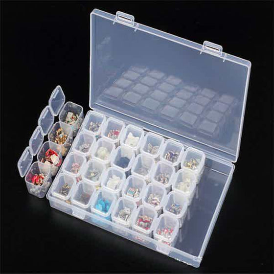 28 Vakken Opbergbox – Verschillende kleuren - Diamond Painting Pro