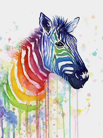 Kleurrijke Zebra